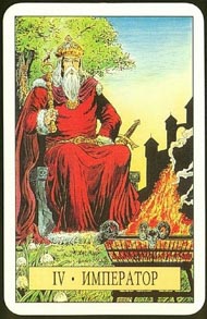 The Emperor in the deck Arcus Arcanum Tarot