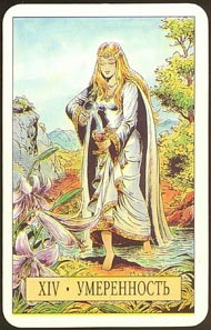 Temperance in the deck Arcus Arcanum Tarot