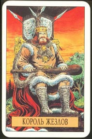 King of Wands in the deck Arcus Arcanum Tarot