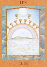 Ten of Cups in the deck Goddess Tarot