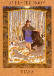 The Moon in the deck Goddess Tarot