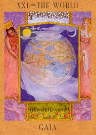 The World in the deck Goddess Tarot