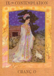 The Hermit in the deck Goddess Tarot