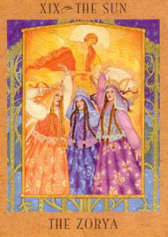 The Sun in the deck Goddess Tarot