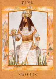 King of Swords in the deck Goddess Tarot