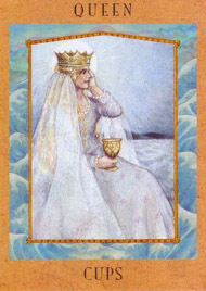 Queen of Cups in the deck Goddess Tarot