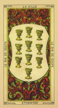 Ten of Cups in the deck The Book of Thoth