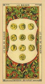 Ten of Pentacles in the deck The Book of Thoth