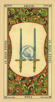 Two of Swords in the deck The Book of Thoth