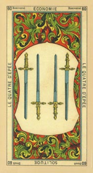 Four of Swords in the deck The Book of Thoth