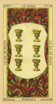 Six of Cups in the deck The Book of Thoth
