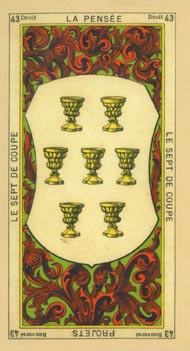 Seven of Cups in the deck The Book of Thoth