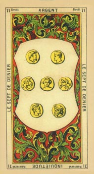 Seven of Pentacles in the deck The Book of Thoth