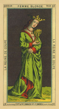 Queen of Cups in the deck The Book of Thoth