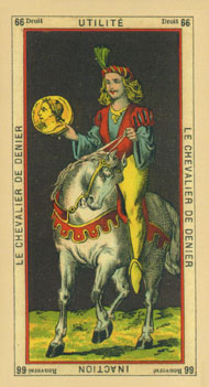 Knight of Pentacles in the deck The Book of Thoth