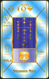 Ten of Cups in the deck Kabbalistic Tarot