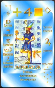 The Emperor in the deck Kabbalistic Tarot