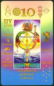 Wheel of Fortune in the deck Kabbalistic Tarot