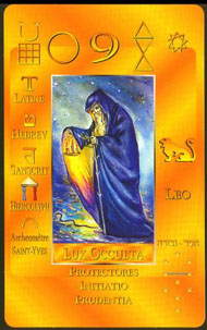 The Hermit in the deck Kabbalistic Tarot