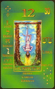 The Hanged Man in the deck Kabbalistic Tarot