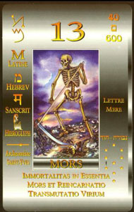 Death in the deck Kabbalistic Tarot