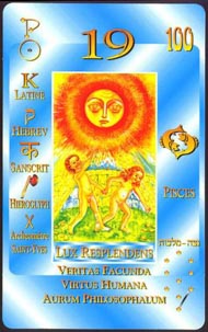 The Sun in the deck Kabbalistic Tarot