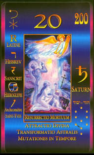 Judgment in the deck Kabbalistic Tarot