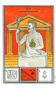 The Emperor in the deck Tarot of Ceremonial Magick