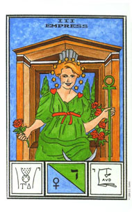 The Empress in the deck Tarot of Ceremonial Magick