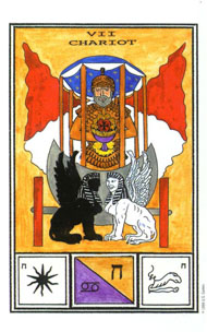 The Chariot in the deck Tarot of Ceremonial Magick