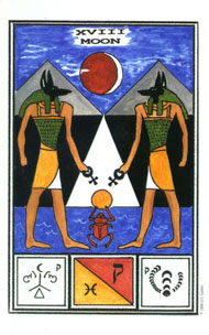 The Moon in the deck Tarot of Ceremonial Magick