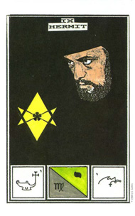 The Hermit in the deck Tarot of Ceremonial Magick