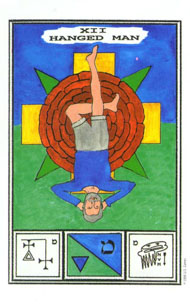 The Hanged Man in the deck Tarot of Ceremonial Magick