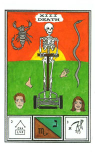 Death in the deck Tarot of Ceremonial Magick