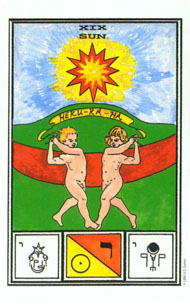 The Sun in the deck Tarot of Ceremonial Magick