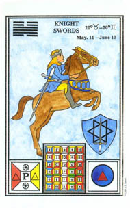 King of Swords in the deck Tarot of Ceremonial Magick