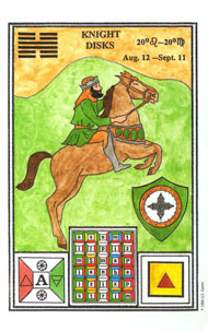 King of Pentacles in the deck Tarot of Ceremonial Magick