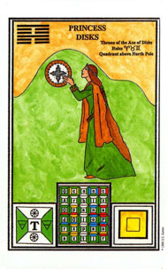 Page of Pentacles in the deck Tarot of Ceremonial Magick