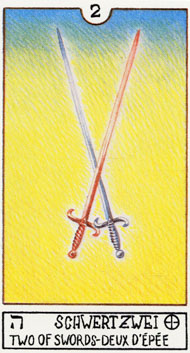 Two of Swords in the deck Eclectic Tarot