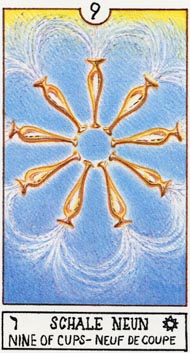 Nine of Cups in the deck Eclectic Tarot