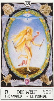 The World in the deck Eclectic Tarot