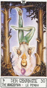 The Hanged Man in the deck Eclectic Tarot