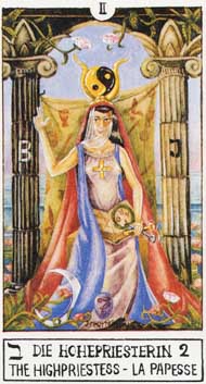 The High Priestess in the deck Eclectic Tarot