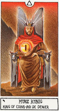 King of Pentacles in the deck Eclectic Tarot