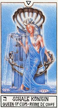 Queen of Cups in the deck Eclectic Tarot