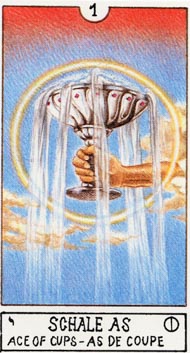 Ace of Cups in the deck Eclectic Tarot