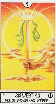 Ace of Swords in the deck Eclectic Tarot