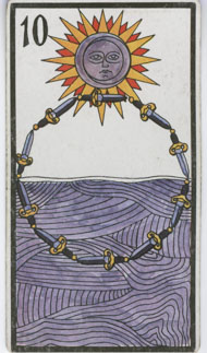 Ten of Swords in the deck Esoteric Tarot