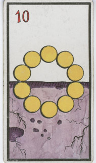 Ten of Pentacles in the deck Esoteric Tarot