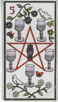 Five of Cups in the deck Esoteric Tarot